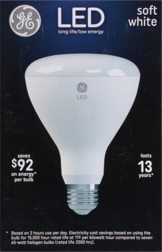 GE 10-Watt (65-Watt) BR30 LED Indoor Floodlight Bulbs Perspective: left