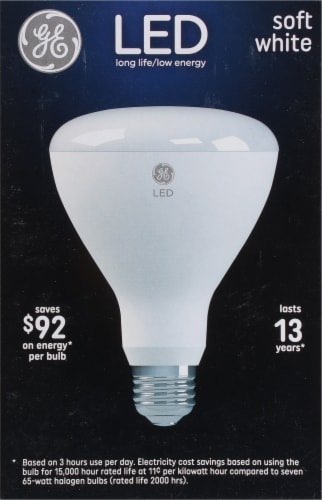 GE 10-Watt (65-Watt) BR30 LED Indoor Floodlight Bulbs Perspective: left