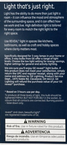 GE Reveal 3-Way Light Bulb Perspective: left