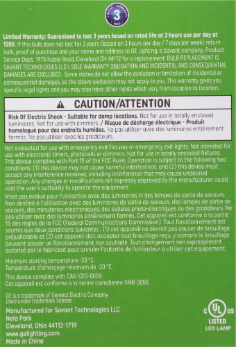 GE Balanced Light Spectrum Medium LED Grow Light Bulb Perspective: left