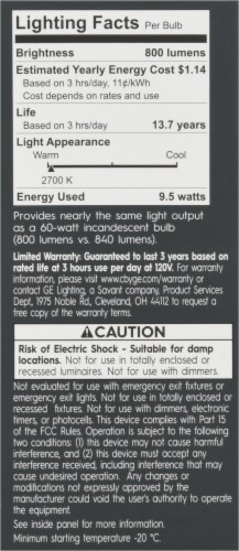 GE Cync™ Soft White Direct Connect Smart Bulb Perspective: left