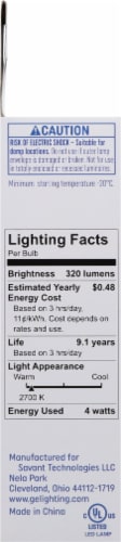 GE Soft White Classic Shape LED Light Bulbs Perspective: left
