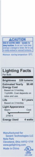 GE Soft White 40W LED Classic Shape Light Bulb Perspective: left