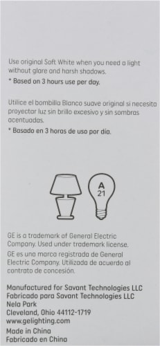 GE 200-Watt A21 Light Bulb Perspective: left