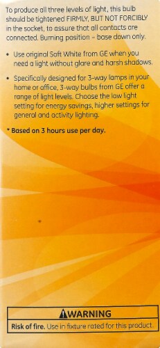 GE 50/100/150-Watt 3-Way A21 Light Bulbs Perspective: left