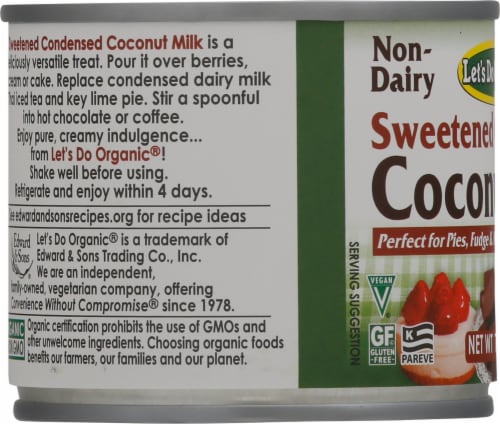 Let's Do Organic® Sweetened Condensed Coconut Milk Perspective: left