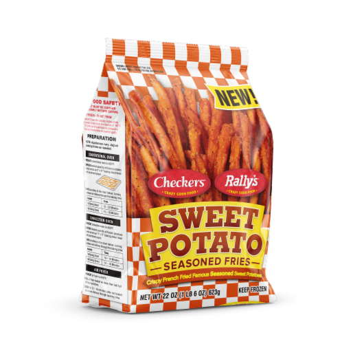 Checkers®/Rally's® Sweet Potato Seasoned Fries Perspective: left
