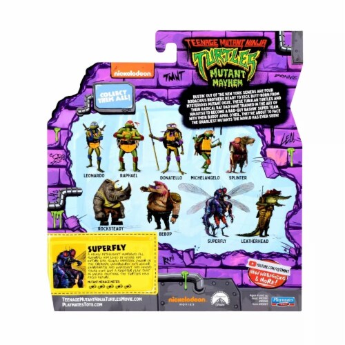 Teenage Mutant Ninja Turtles: Mutant Mayhem Superfly 4 Action Figure Perspective: left