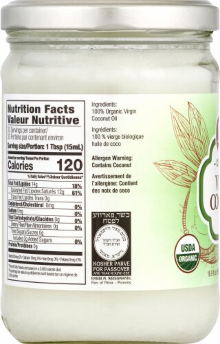 La Bonne Organic Virgin Coconut Oil Perspective: left