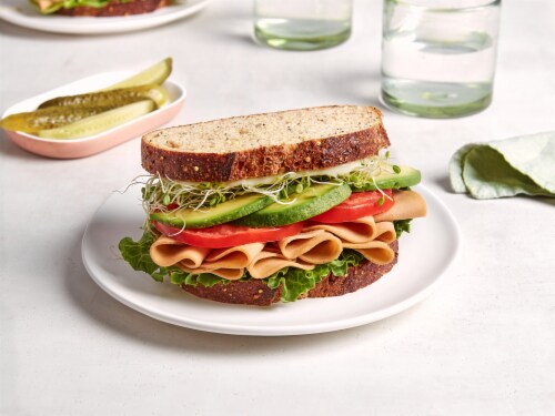 Lightlife Smart Deli® Plant-Based Vegan Turkey Slices Perspective: left