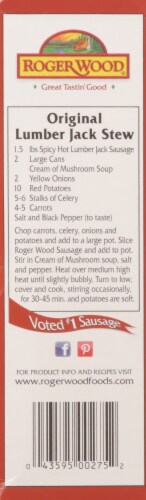 Roger Wood® Spicy Hot Lumber Jack® Smoked Sausage Perspective: left