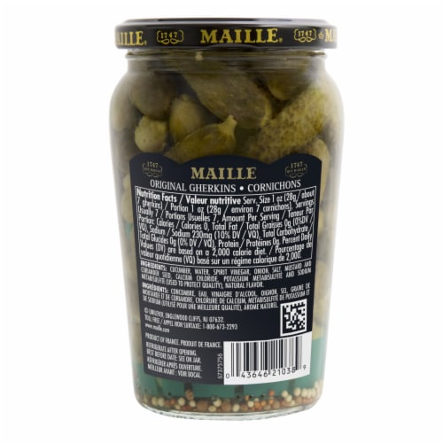 Maille Cornichons Extra Fine Gherkins Perspective: left