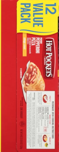 Hot Pockets Crispy Crust Pepperoni Pizza Sandwiches Perspective: left