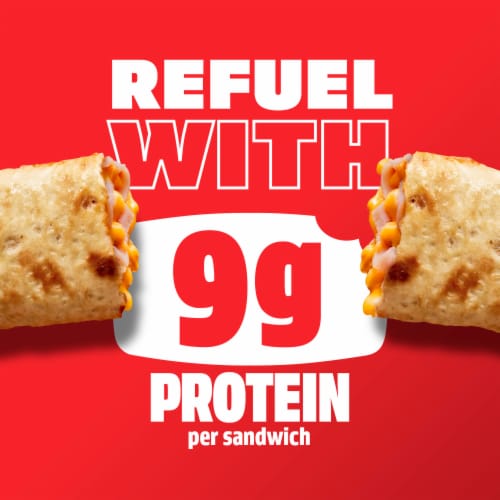 Hot Pockets® Hickory Ham & Cheddar Croissant Crust Frozen Sandwiches Perspective: left