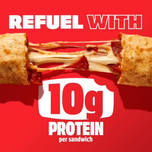 Hot Pockets Pepperoni Pizza Italian Style Seasoned Crust Frozen Snack Perspective: left