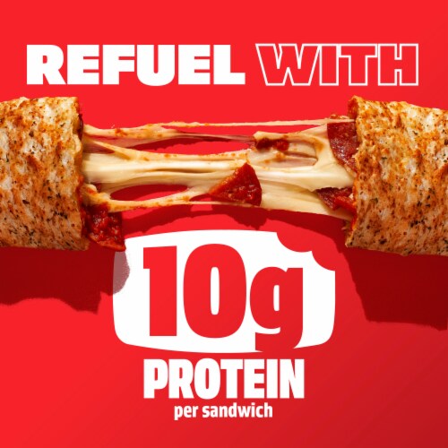 Hot Pockets Pepperoni Pizza Italian Style Crust Frozen Snack Perspective: left