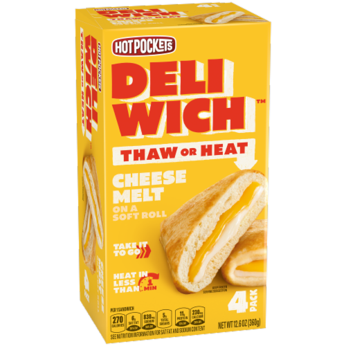 Hot Pockets Deliwich™ Cheese Melt Sandwiches Perspective: left