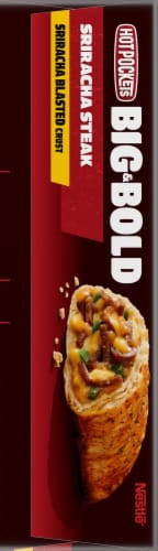 Hot Pockets® Frozen Snack Frozen Snack Big & Bold Sriracha Steak Sandwich Perspective: left