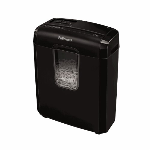 Fellowes® Powershred 6C Cross-Cut Paper Shredder Perspective: left