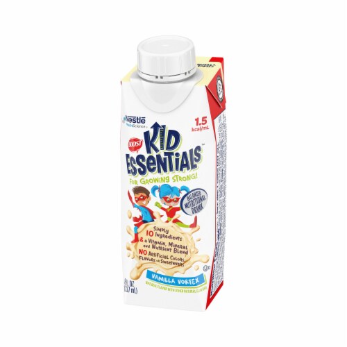 Boost Kid Essentials 1.5 Pediatric Oral Supplement Vanilla 8 oz Carton 24 Ct Perspective: left