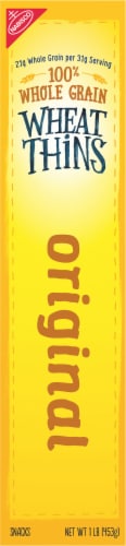Wheat Thins Original Whole Grain Crackers Perspective: left