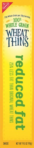 Wheat Thins Reduced Fat Family Size Whole Grain Crackers Perspective: left