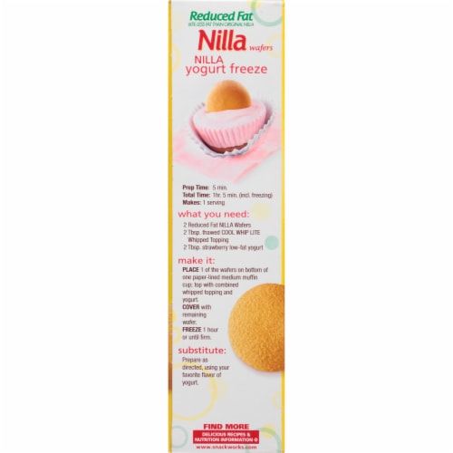 Nilla Wafers Reduced Fat Wafer Cookies Perspective: left