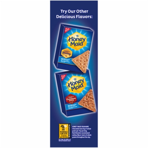 Honey Maid Chocolate Graham Crackers Perspective: left