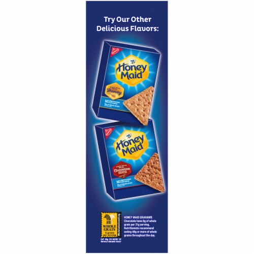 Honey Maid Chocolate Graham Crackers Perspective: left
