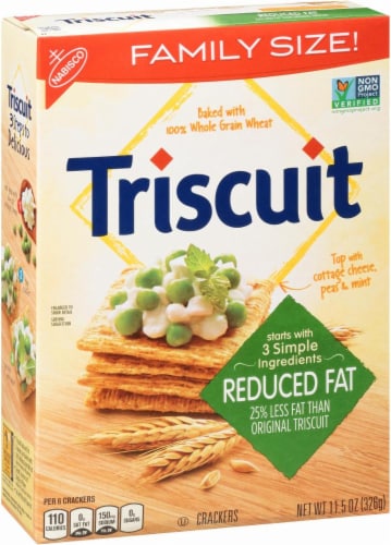 Triscuit Reduced Fat Crackers Perspective: left