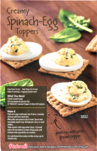 Triscuit Cracked Pepper & Olive Oil Crackers Perspective: left
