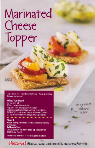 Triscuit Fire Roasted Tomato & Olive Oil Crackers Perspective: left