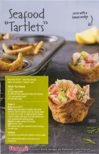 Triscuit Sea Salt & Dill Crackers Perspective: left