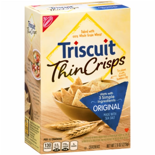 Triscuit Thin Crisps Original Crackers Perspective: left