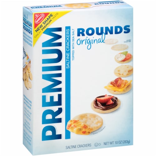 Rounds Rounds Original Saltine Crackers Perspective: left