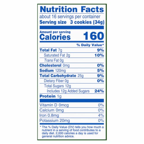 Oreo Golden Sandwich Cookies Family Size Perspective: left