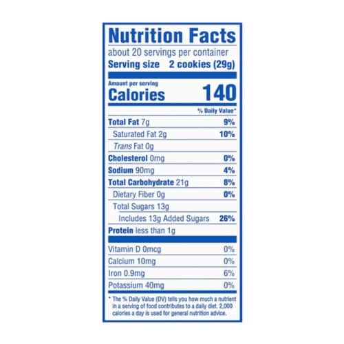 Oreo Double Stuf Chocolate Sandwich Cookies Family Size Perspective: left