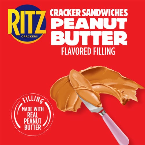 RITZ Bits Peanut Butter Sandwich Crackers Perspective: left