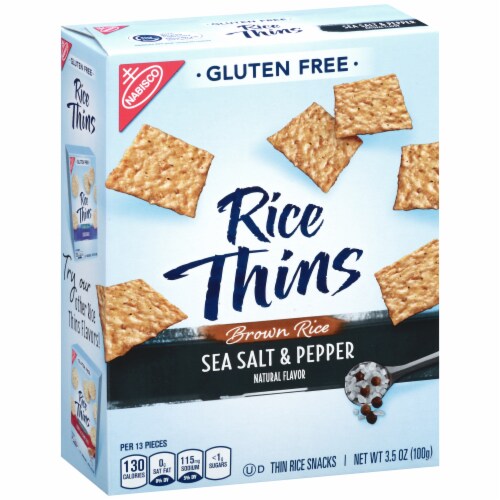 Nabisco Sea Salt & Black Pepper Good Thins Perspective: left
