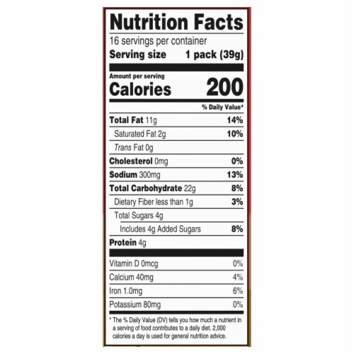 Ritz Peanut Butter Sandwich Crackers Snack Packs Perspective: left