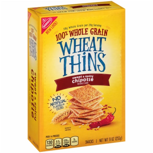 Wheat Thins Sweet & Spicy Chipotle Snack Crackers Perspective: left