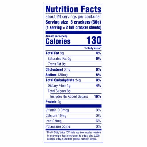 Honey Maid Graham Crackers Family Size Perspective: left
