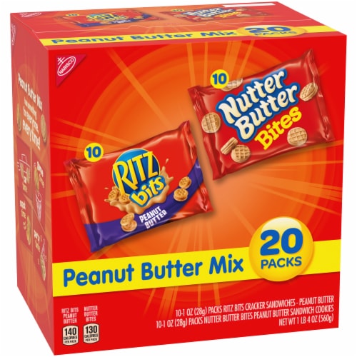 Nutter Butter Bites & Ritz Bits Peanut Butter Mix MultiPack, 20 ct / 1