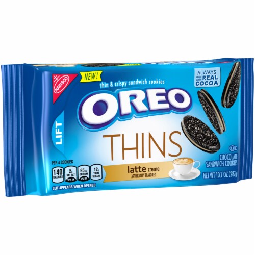Oreo Thins Latte Creme Chocolate Sandwich Cookies, 10.1 oz King Soopers