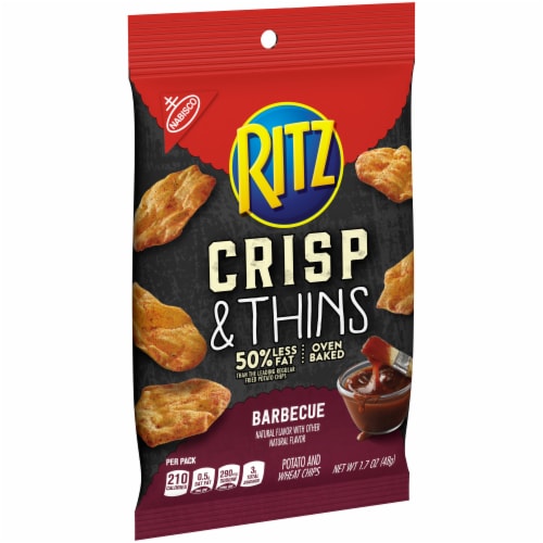 Ritz Crisp & Thins Barbecue Flavor Perspective: left