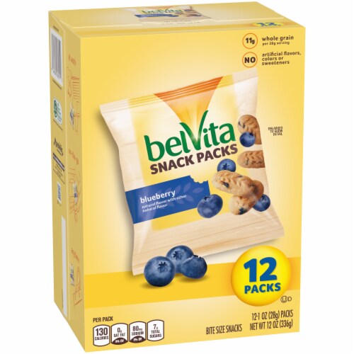 BelVita Blueberry Snack Packs Perspective: left