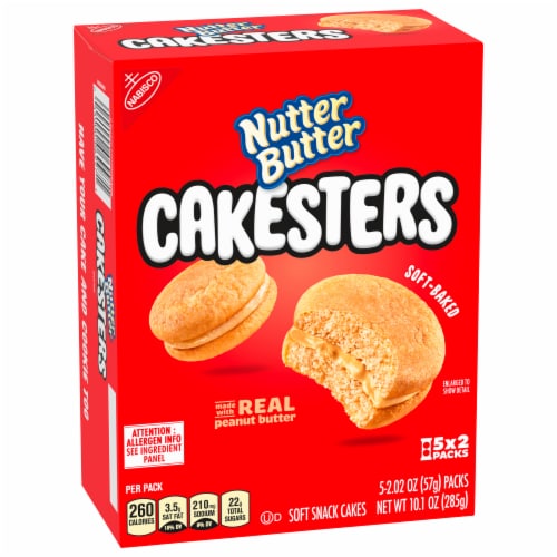 Nutter Butter Cakesters Cookies Perspective: left
