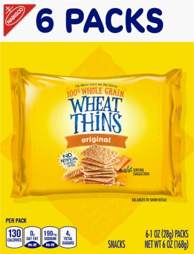 Wheat Thins Original Whole Grain Crackers Multipack Perspective: left
