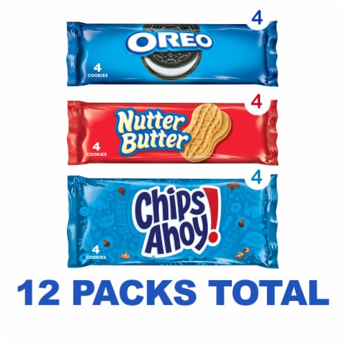 OREO CHIPS AHOY! and NUTTER BUTTER Cookies Variety Pack Perspective: left