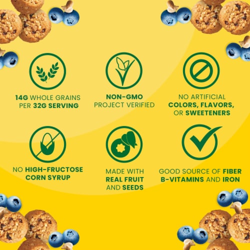 belVita Energy Bites Blueberry and Sunflower Seed Perspective: left